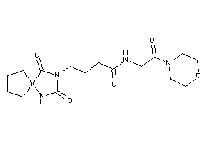 Image of 4-(2,4-diketo-1,3-diazaspiro[4.4]nonan-3-yl)-N-(2-keto-2-morpholino-ethyl)butyramide