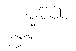 3-keto-N-(2-keto-2-morpholino-ethyl)-4H-1,4-benzoxazine-6-carboxamide