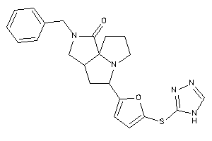Benzyl-[5-(4H-1,2,4-triazol-3-ylthio)-2-furyl]BLAHone