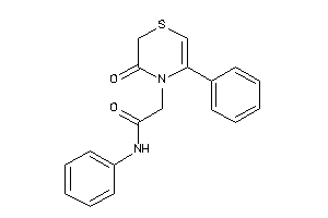 2-(3-keto-5-phenyl-1,4-thiazin-4-yl)-N-phenyl-acetamide