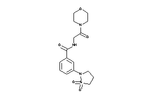 3-(1,1-diketo-1,2-thiazolidin-2-yl)-N-(2-keto-2-morpholino-ethyl)benzamide