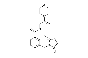 3-[(2,4-diketothiazolidin-3-yl)methyl]-N-(2-keto-2-morpholino-ethyl)benzamide