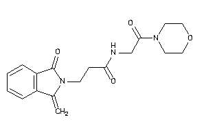 3-(1-keto-3-methylene-isoindolin-2-yl)-N-(2-keto-2-morpholino-ethyl)propionamide