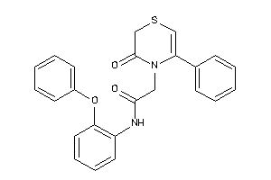 2-(3-keto-5-phenyl-1,4-thiazin-4-yl)-N-(2-phenoxyphenyl)acetamide