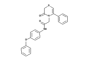 2-(3-keto-5-phenyl-1,4-thiazin-4-yl)-N-(4-phenoxyphenyl)acetamide