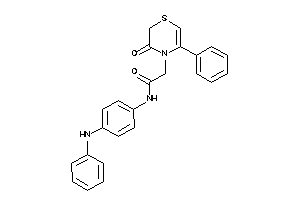 N-(4-anilinophenyl)-2-(3-keto-5-phenyl-1,4-thiazin-4-yl)acetamide