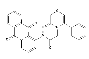 N-(9,10-diketo-1-anthryl)-2-(3-keto-5-phenyl-1,4-thiazin-4-yl)acetamide