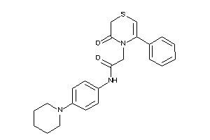 2-(3-keto-5-phenyl-1,4-thiazin-4-yl)-N-(4-piperidinophenyl)acetamide