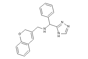 2H-chromen-3-ylmethyl-[phenyl(4H-1,2,4-triazol-3-yl)methyl]amine