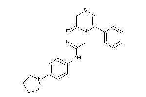 2-(3-keto-5-phenyl-1,4-thiazin-4-yl)-N-(4-pyrrolidinophenyl)acetamide