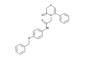 N-(4-benzoxyphenyl)-2-(3-keto-5-phenyl-1,4-thiazin-4-yl)acetamide