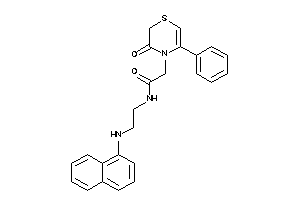 2-(3-keto-5-phenyl-1,4-thiazin-4-yl)-N-[2-(1-naphthylamino)ethyl]acetamide