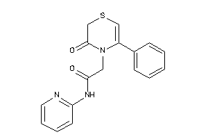 Image of 2-(3-keto-5-phenyl-1,4-thiazin-4-yl)-N-(2-pyridyl)acetamide