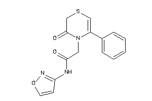 N-isoxazol-3-yl-2-(3-keto-5-phenyl-1,4-thiazin-4-yl)acetamide