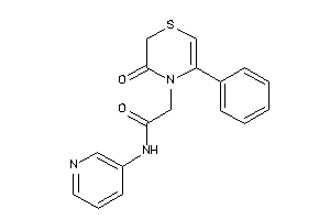 2-(3-keto-5-phenyl-1,4-thiazin-4-yl)-N-(3-pyridyl)acetamide