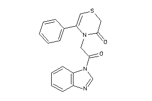 4-[2-(benzimidazol-1-yl)-2-keto-ethyl]-5-phenyl-1,4-thiazin-3-one