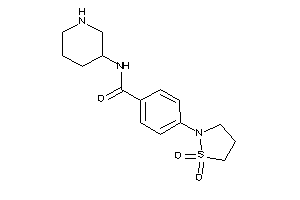 4-(1,1-diketo-1,2-thiazolidin-2-yl)-N-(3-piperidyl)benzamide