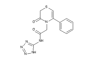 2-(3-keto-5-phenyl-1,4-thiazin-4-yl)-N-(1H-tetrazol-5-yl)acetamide