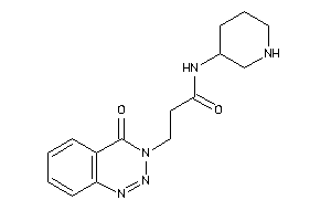 3-(4-keto-1,2,3-benzotriazin-3-yl)-N-(3-piperidyl)propionamide