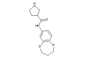 N-(3,4-dihydro-2H-1,5-benzodioxepin-7-yl)pyrrolidine-3-carboxamide