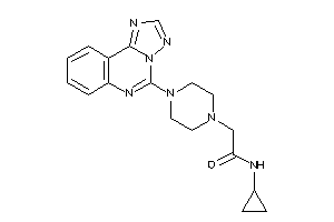 N-cyclopropyl-2-[4-([1,2,4]triazolo[1,5-c]quinazolin-5-yl)piperazino]acetamide
