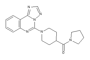 Pyrrolidino-[1-([1,2,4]triazolo[1,5-c]quinazolin-5-yl)-4-piperidyl]methanone