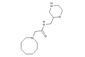 2-(azocan-1-yl)-N-(morpholin-2-ylmethyl)acetamide