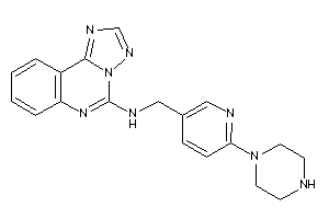 Image of (6-piperazino-3-pyridyl)methyl-([1,2,4]triazolo[1,5-c]quinazolin-5-yl)amine