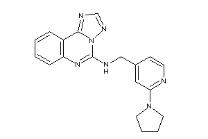 Image of (2-pyrrolidino-4-pyridyl)methyl-([1,2,4]triazolo[1,5-c]quinazolin-5-yl)amine