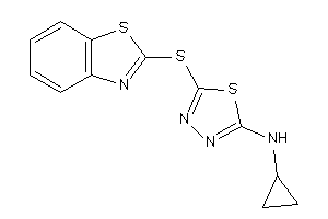 [5-(1,3-benzothiazol-2-ylthio)-1,3,4-thiadiazol-2-yl]-cyclopropyl-amine