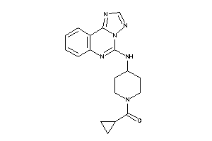 Image of Cyclopropyl-[4-([1,2,4]triazolo[1,5-c]quinazolin-5-ylamino)piperidino]methanone