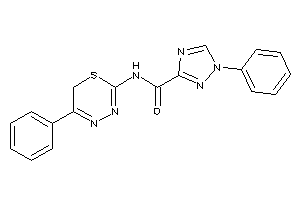 Image of 1-phenyl-N-(5-phenyl-6H-1,3,4-thiadiazin-2-yl)-1,2,4-triazole-3-carboxamide