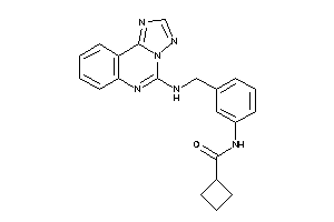 N-[3-[([1,2,4]triazolo[1,5-c]quinazolin-5-ylamino)methyl]phenyl]cyclobutanecarboxamide