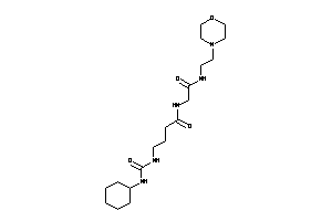 Image of 4-(cyclohexylcarbamoylamino)-N-[2-keto-2-(2-morpholinoethylamino)ethyl]butyramide