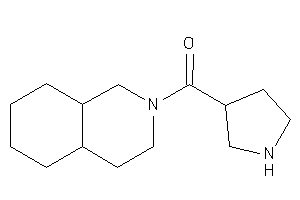 3,4,4a,5,6,7,8,8a-octahydro-1H-isoquinolin-2-yl(pyrrolidin-3-yl)methanone