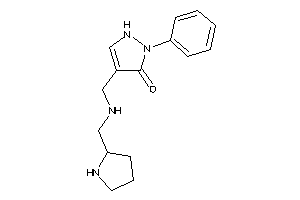 Image of 2-phenyl-4-[(pyrrolidin-2-ylmethylamino)methyl]-3-pyrazolin-3-one