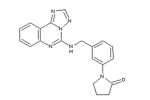 1-[3-[([1,2,4]triazolo[1,5-c]quinazolin-5-ylamino)methyl]phenyl]-2-pyrrolidone