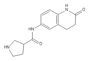 N-(2-keto-3,4-dihydro-1H-quinolin-6-yl)pyrrolidine-3-carboxamide