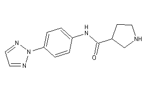 N-[4-(triazol-2-yl)phenyl]pyrrolidine-3-carboxamide