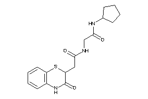 N-cyclopentyl-2-[[2-(3-keto-4H-1,4-benzothiazin-2-yl)acetyl]amino]acetamide