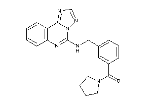 Pyrrolidino-[3-[([1,2,4]triazolo[1,5-c]quinazolin-5-ylamino)methyl]phenyl]methanone