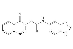 N-(1H-benzimidazol-5-yl)-2-(4-keto-1,2,3-benzotriazin-3-yl)acetamide