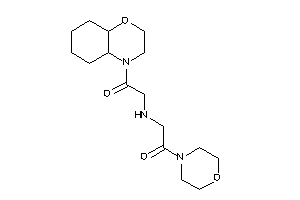 2-[[2-(2,3,4a,5,6,7,8,8a-octahydrobenzo[b][1,4]oxazin-4-yl)-2-keto-ethyl]amino]-1-morpholino-ethanone