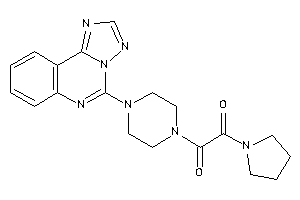 1-pyrrolidino-2-[4-([1,2,4]triazolo[1,5-c]quinazolin-5-yl)piperazino]ethane-1,2-dione