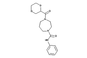 4-(1,4-dioxane-2-carbonyl)-N-phenyl-1,4-diazepane-1-carboxamide