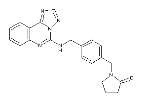 1-[4-[([1,2,4]triazolo[1,5-c]quinazolin-5-ylamino)methyl]benzyl]-2-pyrrolidone