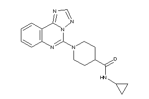 Image of N-cyclopropyl-1-([1,2,4]triazolo[1,5-c]quinazolin-5-yl)isonipecotamide