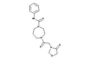 4-[2-(4-ketothiazolidin-3-yl)acetyl]-N-phenyl-1,4-diazepane-1-carboxamide