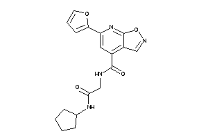 N-[2-(cyclopentylamino)-2-keto-ethyl]-6-(2-furyl)isoxazolo[5,4-b]pyridine-4-carboxamide