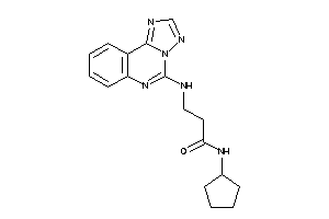 Image of N-cyclopentyl-3-([1,2,4]triazolo[1,5-c]quinazolin-5-ylamino)propionamide